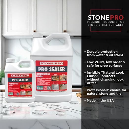 StonePro Pro Sealer Pint - Impregnating Sealer for Marble & Tile
