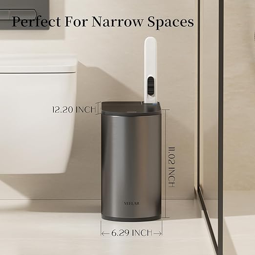 Bathroom Trash Can and Toilet Brush Set