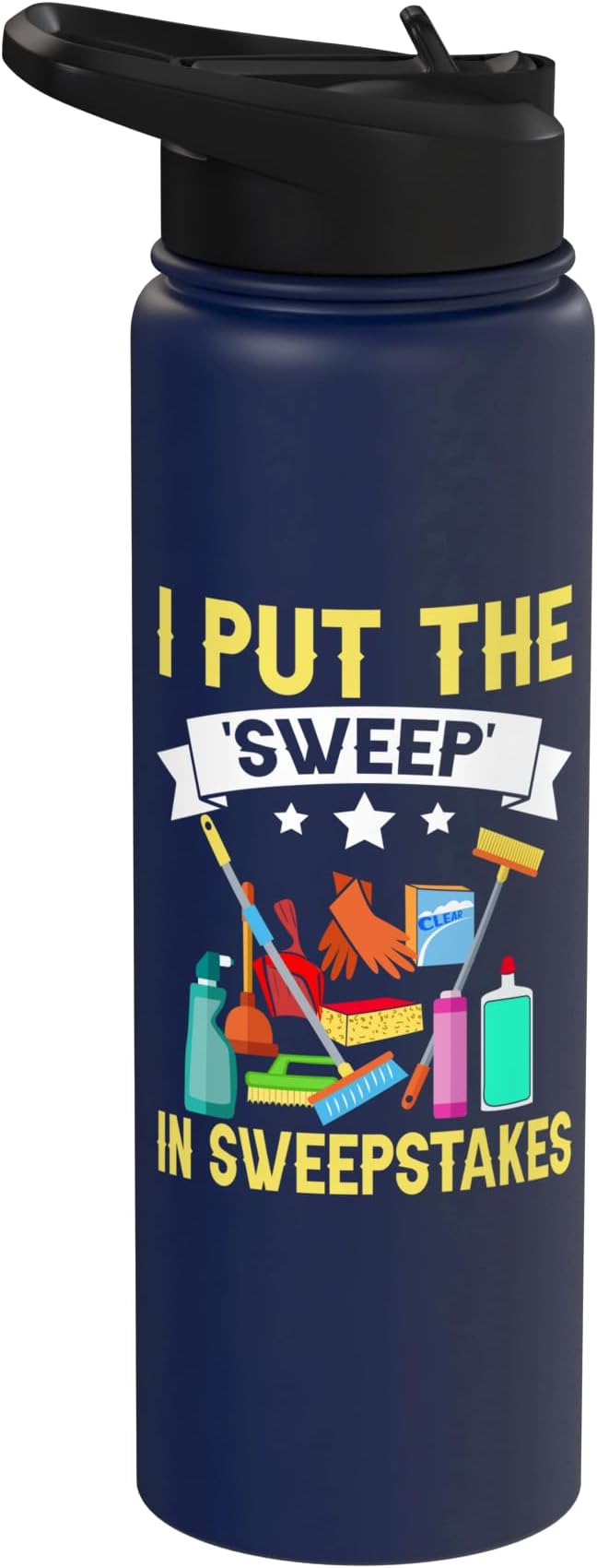I put the Sweep in Sweepstakes Cleaning Stainless Steel Insulated Water Bottle