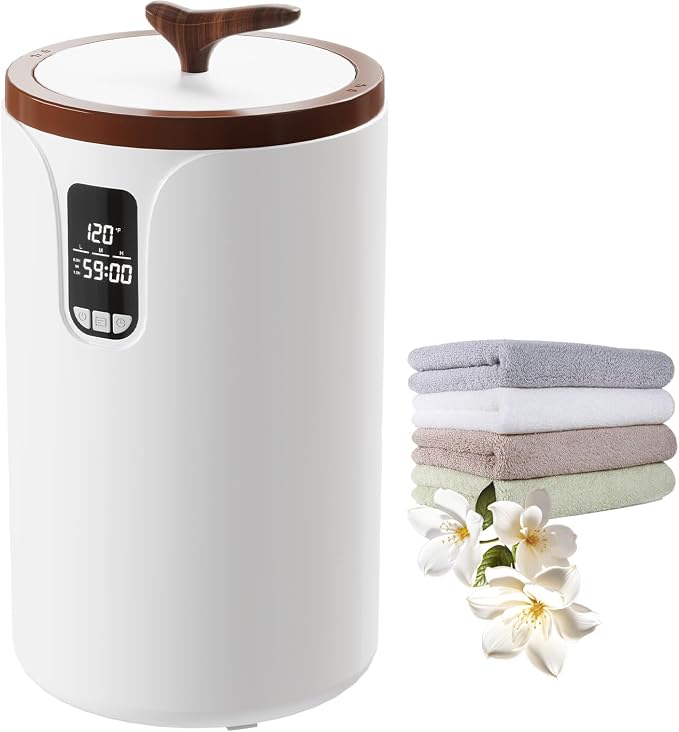 Towel Warmer with Timer - 20L Capacity, Adjustable Temperature & Auto Shut-Off for Towels & Blankets
