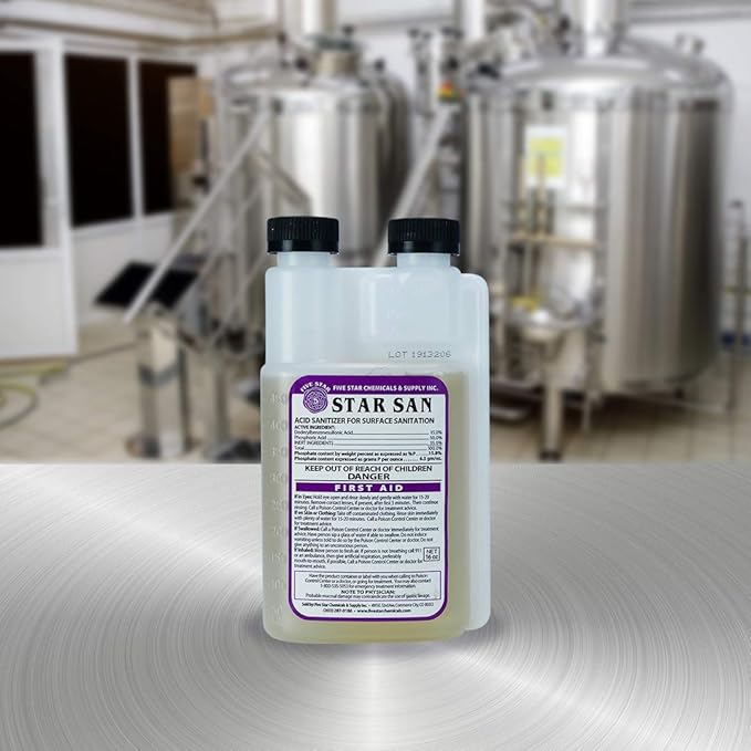Five Star Star San Brew Sanitizer and FastRack 1 Gallon Fermenter Bundle