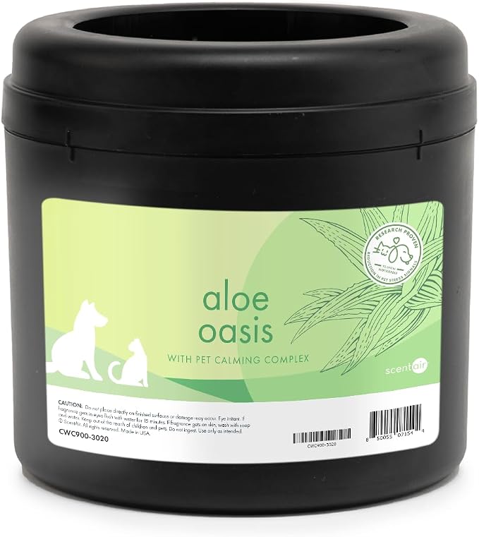ScentAir Whisper Home Monthly Plug-in Refill, Fragrance Cartridge for Home and Office, Aloe Oasis Pet Calming