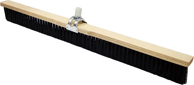 Bon 82-472 Concrete Finish Brush 36" Black Styrene Bristles with Adjustable Handle Socket 3" Trim for Concrete Texturing