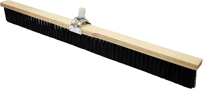 Bon 82-471 Concrete Finish Brush 30" Black Styrene Bristles with Adjustable Handle Socket 3" Trim for Concrete Texturing
