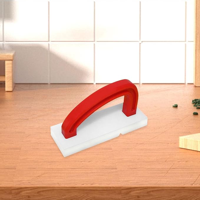 Cutting Board Refinisher Chopping Board Planer with Handle Professional Effective Cleaning Resurfacing Tool for Restaurant, Red