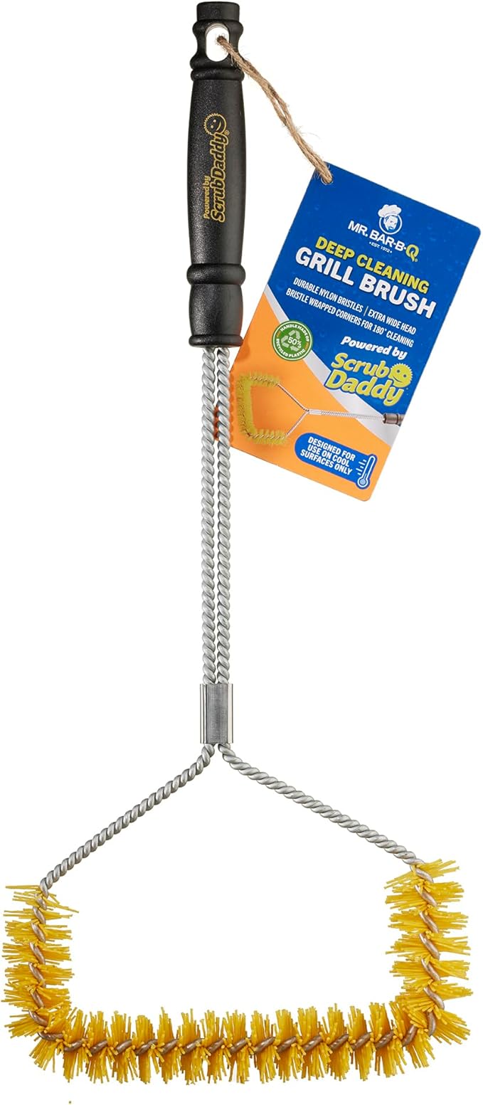 Mr. Bar-B-Q U-Shaped Grill Brush Powered by Scrub Daddy