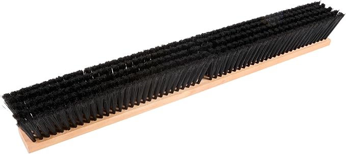 Restaurantware-BROOM HEAD ONLY: Clean Tek Professional 30-Inch Broom Head, 1 Heavy-Duty Push Cleaning Tool - Handle And Brace Sold Separately, Fine Plastic Bristles, Wooden, Commercial Use