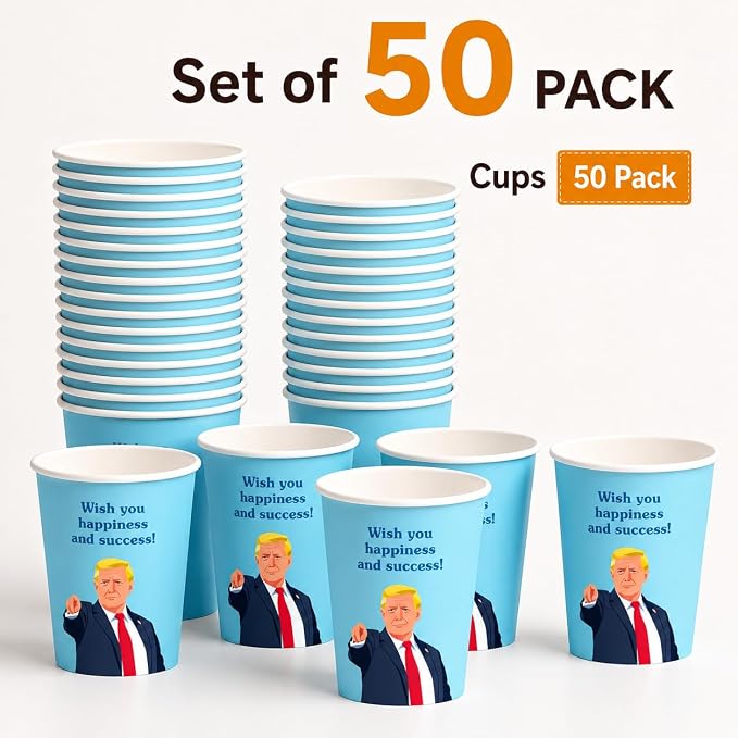 50Pcs Boxing Themed Party Paper Cups Disposable 9oz Paper Cups for for Sports Supplies Decorations Drinking for Birthday Party Favors (50, best wish)