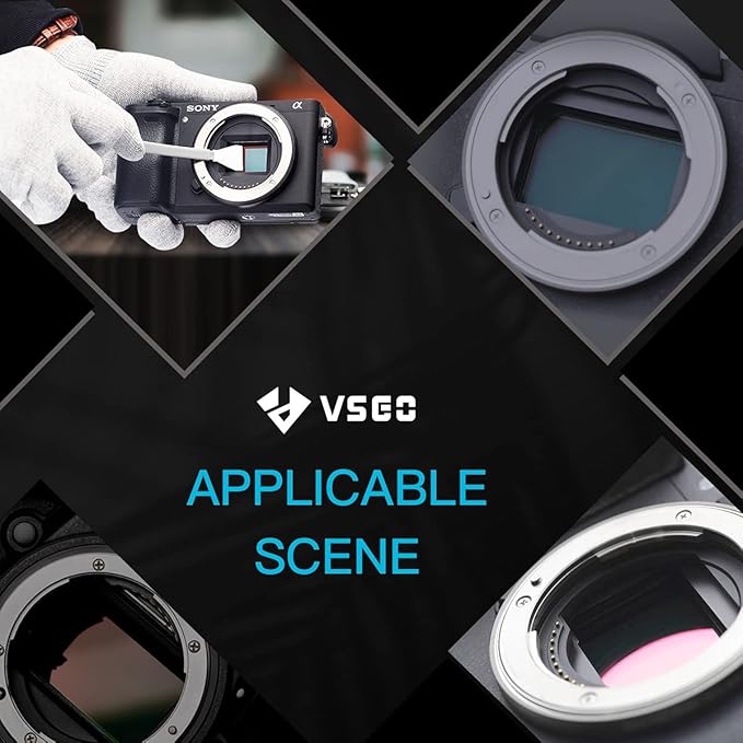 VSGO 12pcs APS-C Camera Sensor Cleaning Kit, Sensor Cleaning Swabs, Compatible with DSLR & SLR Digital Cameras (V-S02-12)