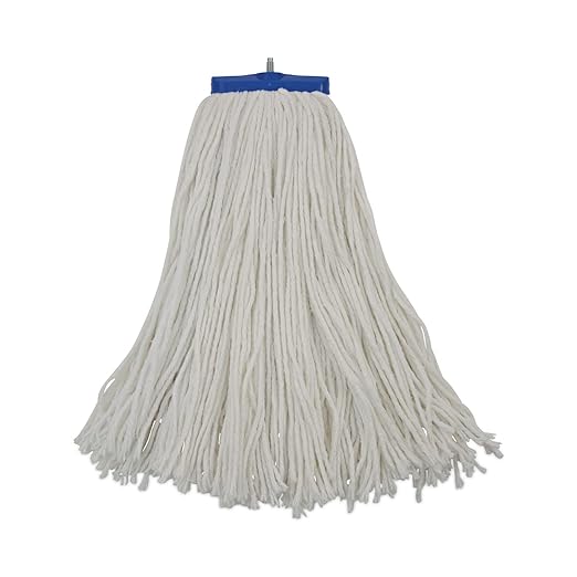 Boardwalk UNS 716R Cut-End Lie-Flat Wet Mop Head, Rayon, 16oz, White (Pack of 12)