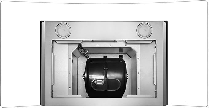COSMO COS-668AS900 36 in. Vista Collection 380 CFM Ducted Wall Mount Range Hood, Touch Controls, LED Lights, Stainless Steel
