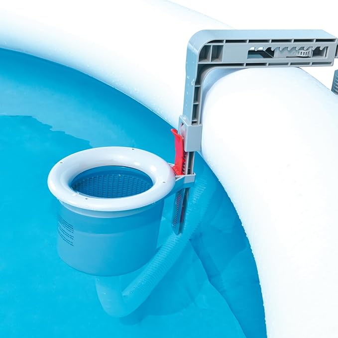 DIMAR GARDEN Pool Skimmer Basket Above Ground Pool Skimmer Wall Mount Surface Skimmer for Swimming Pool, Hang on Pool Skimmer with Hose and Adapter