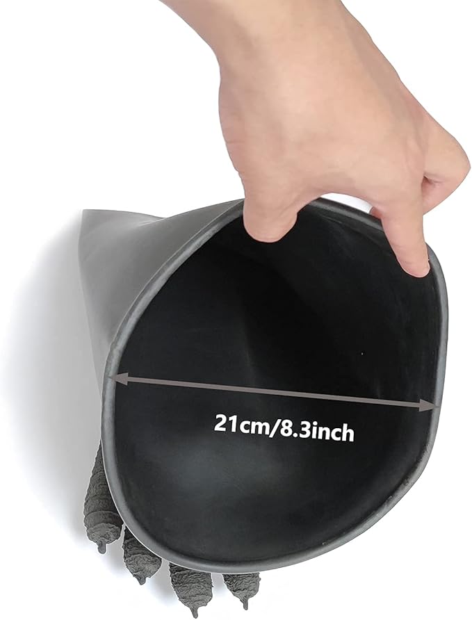 Heavy Duty Sandblasting Gloves 24.8" Rubber Gloves for Sandblaster Protective Safety Work Black Striped Glove