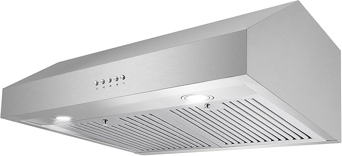 COSMO UC30 29.5 in. Ducted Under Cabinet Range Hood, Kitchen Over Stove Vent, 3-Speed Fan, Permanent Filters, LED Lights in Stainless Steel, 30 inch