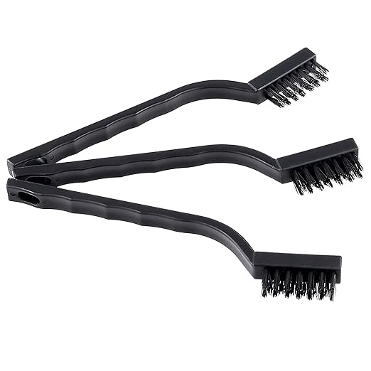 HOZEON 70 PCS Small Wire Brushes, Nylon Cleaning Brushes, Wire Bristle Brush, Wire Brush Scratch Brush for Cleaning Rust, Welding Slag and Paint Stripping, 7 Inch