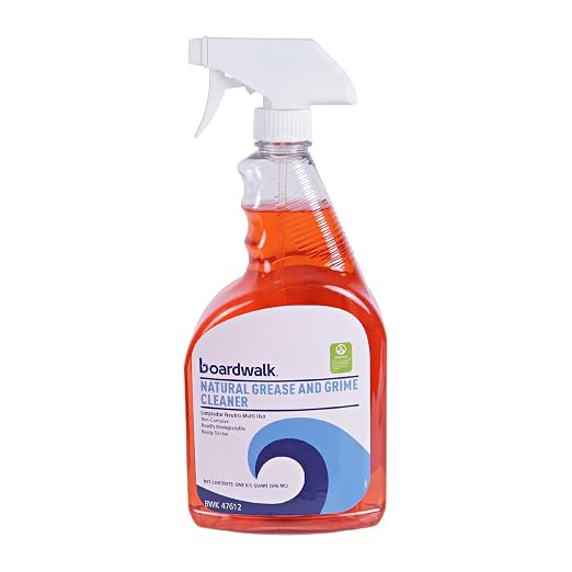 Boardwalk 37612 Boardwalk Green Grease and Grime Cleaner, 32 oz Spray Bottle (Case of 12)