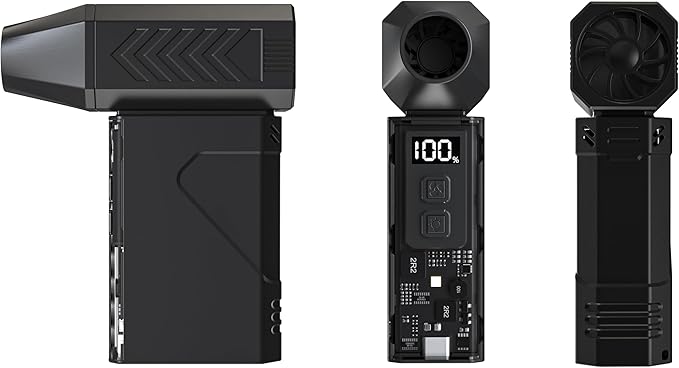 Compressed Air Duste 180,000 RPM High-Speed Turbo Fan 200W Powerful Wind Force 30W Bidirectional Fast Charging 1-30 Stepless Speed Adjustment Portable Design