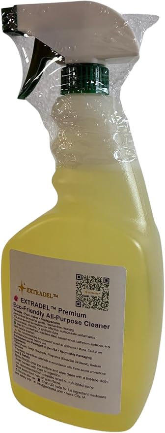 EXTRADEL™ Safe on Counters, Tough on Daily Messes – Premium 32 oz Plant‑Based, Shine‑Boosting All‑Purpose Cleaner with Essential Oil Scent