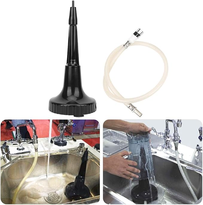 Pitcher Rinser Blender Rinser Commercial Copper Plastic Portable Glass Blender Rinser Cup Glass Washer For Bar Coffee Restaurant Home Kitchen