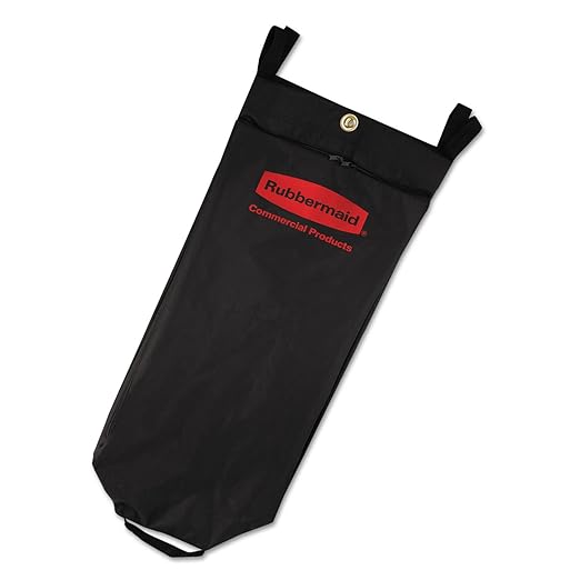 Rubbermaid Commercial Products Cleaning Cart Bag 30-Gallon Yellow Collecting Refuse or Laundry Items Janitorial and Housekeeping Carts Zippered Front