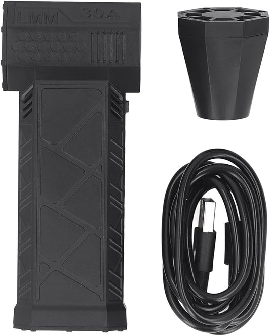 200W Mini Jet Blower, Rechargeable Cordless Electric Air Duster, 3 Gear Adjustable, 130000RPM High Speed for PC Keyboard Car