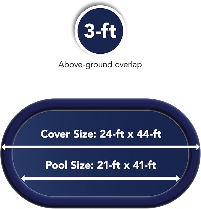 Blue Wave 21-ft x 41-ft Oval Leaf Net Above Ground Pool Cover