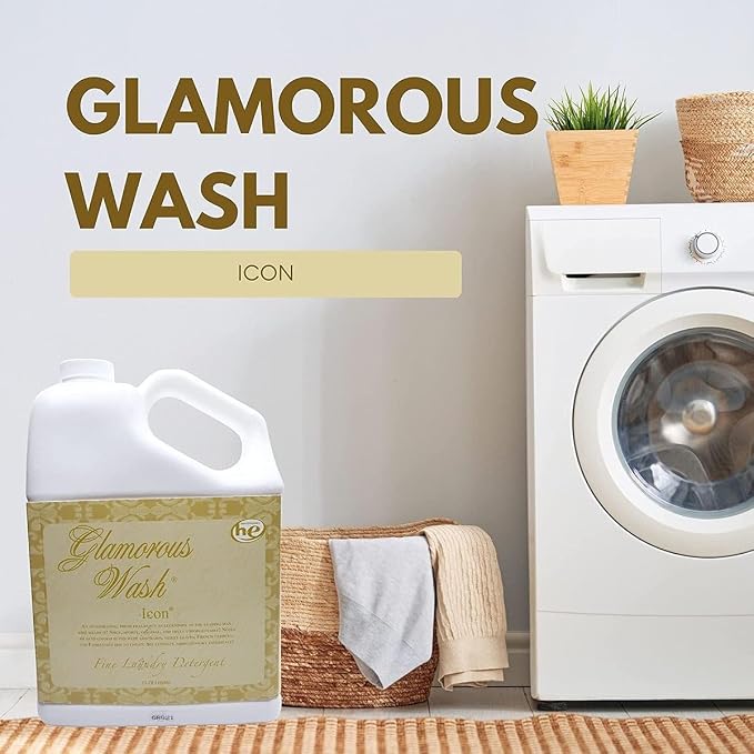 Worldwide Nutrition Bundle: Tyler Candle Company Glamorous Wash Icon Scent Laundry Liquid Detergent - Luxury Liquid Laundry Detergent - 3.78L (1Gal) Container and Multi-Purpose Key Chain