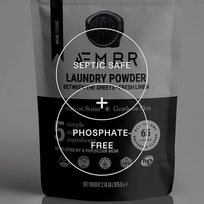 Luxury Laundry Powder | Clean Natural Non-Toxic Healthy Laundry Detergent | Made in USA with Natural Ingredients | Heritage (Amber Florals)
