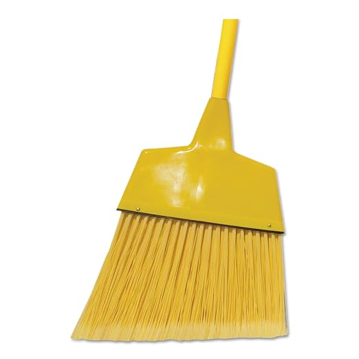Boardwalk BWKBRMAXIL Corn/Fiber Angled-Head Lobby Brooms, 42", Yellow (Case of 12)