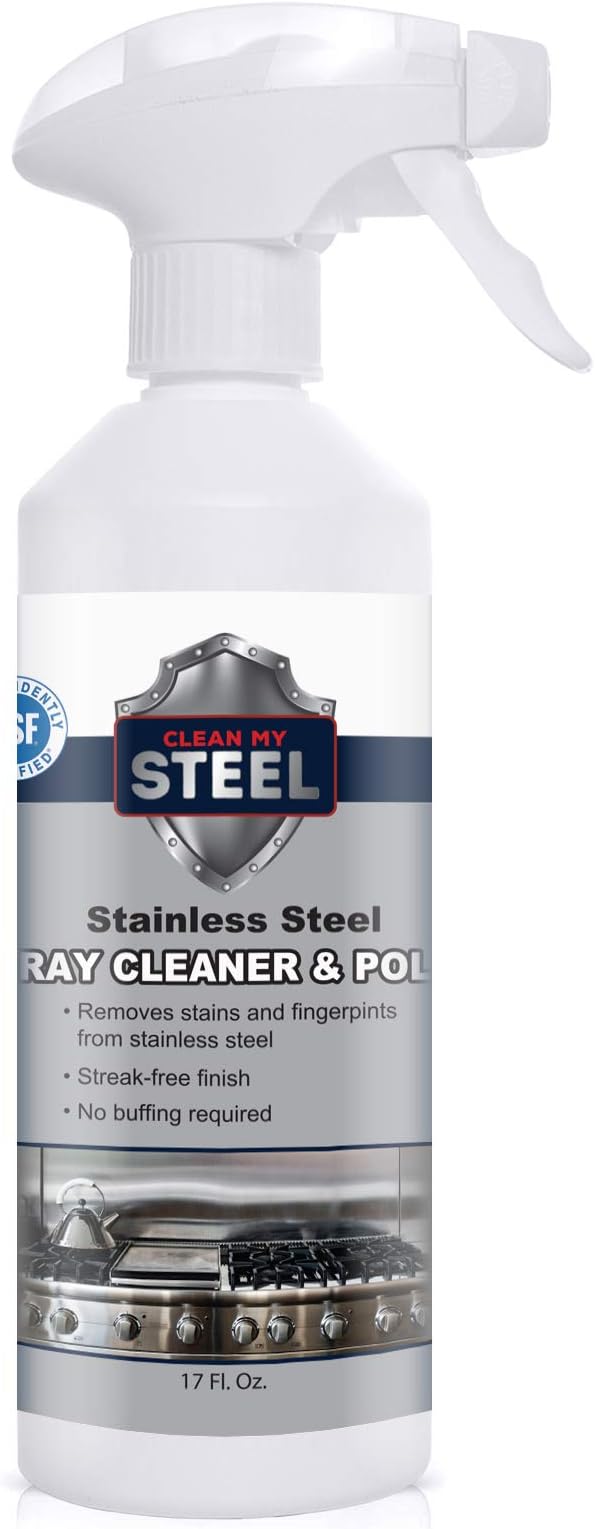 CLEAN MY STEEL Stainless Steel Cleaner and Polish 17oz