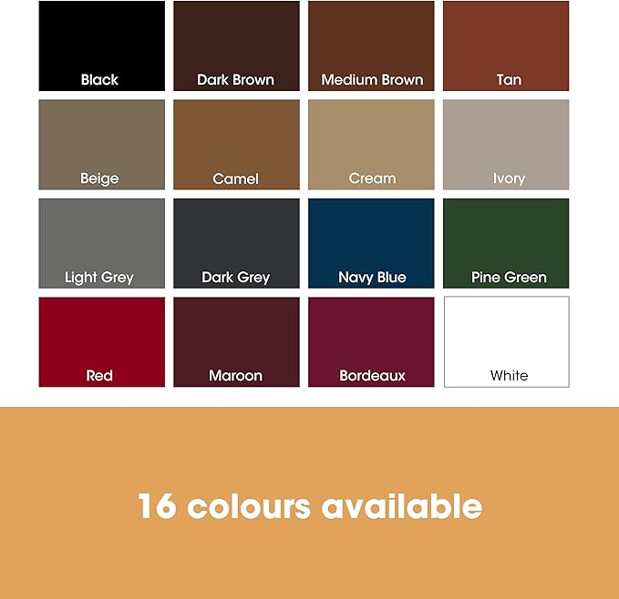 Furniture Clinic Leather Repair Paint | 2-in-1 Seal and Color | Use on Scratches, Tears, and Holes in Car Seats, Furniture | Quick and Easy Leather Repair Kit for Furniture (Tan, 50ml / 1.7oz)