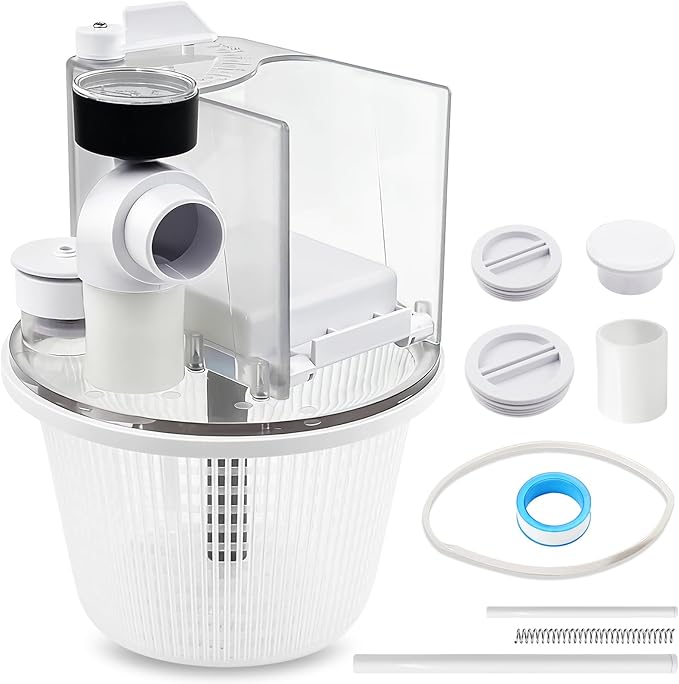 R211100 Vac-Mate Pool Cleaner Dispenser Box,Replacement Multi-Function Skimmer Attachment, Comes with Basket, Pressure Gauge & Install Kit, Fits Pentair, Certikin, Filtrite, PoolRite | Multi-Function Skimmer Attachment