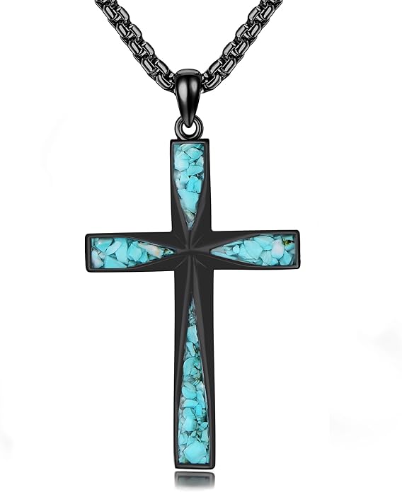 ONEFINITY Religious Cross Pendant Necklace Sterling Silver Origami Cross Pendant Gifts for Women Men Jewelry