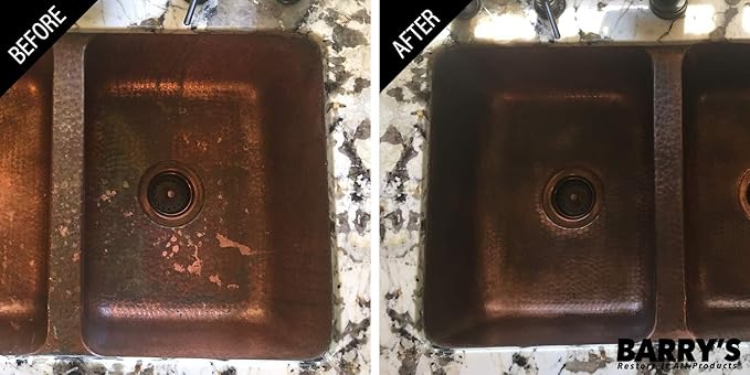 Barry's Restore It All Products - Copper Patina Rescue Homeowner Kit | The #1 ALL-IN-ONE Copper Patina Restoration KIT! Sinks, Hardware, Tables & Faucet Fixtures