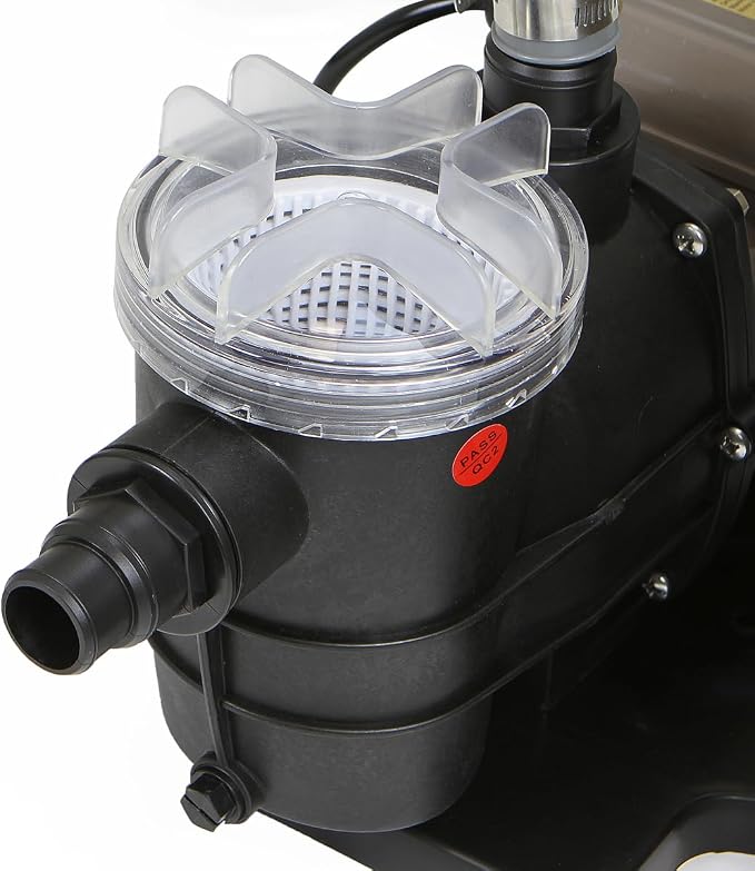 XtremepowerUS 13" Sand Filter Pump System for Above Ground Pools, 3/4 HP 2460 GPH Pool Pump with Timer, 4-Way Multi-Port Valve, for Pools Up to 10,000 Gallons