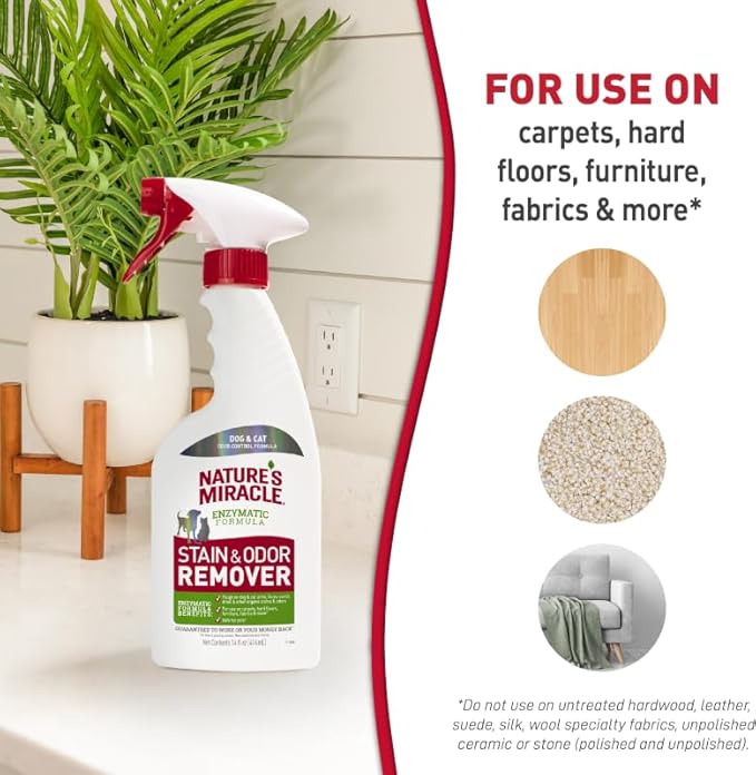 Nature's Miracle Stain and Odor Remover, Lavender Scent, 128 Fl Oz