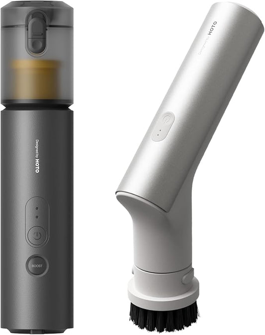 HOTO AutoCare Air Duster & Vacuum with Handheld Kitchen Spin Scrubber