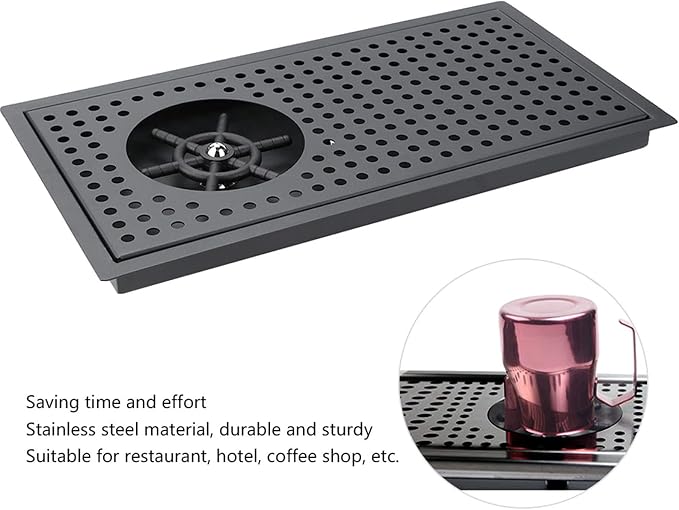 Stainless Steel Automatic Cup Washer Cleaner Rinser Tool for Household Commercial Coffee Shop Bar
