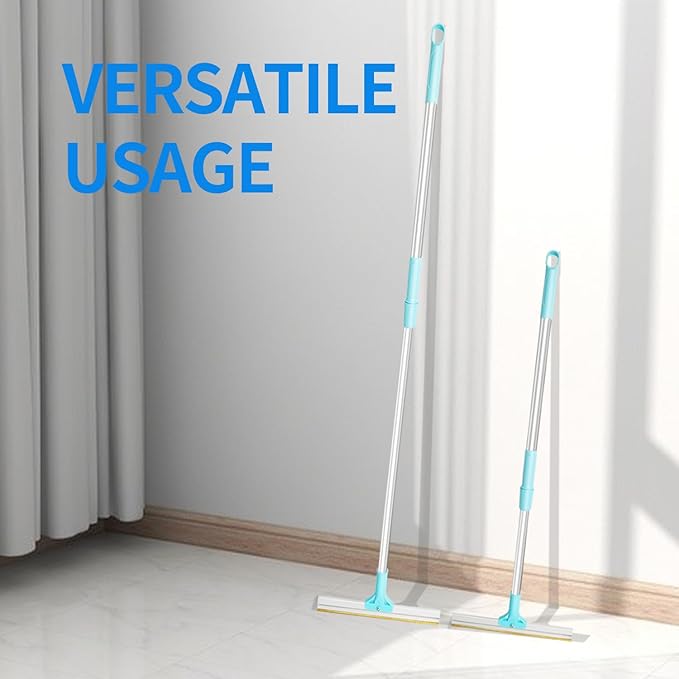 Telescopic Carpet Rake for Pet Hair, 36-55" Adjustable Rug Rake to Remove Dog Cat Hair & Fluff Matted Carpet, Stand Up Cleaning Tool for Under Furniture
