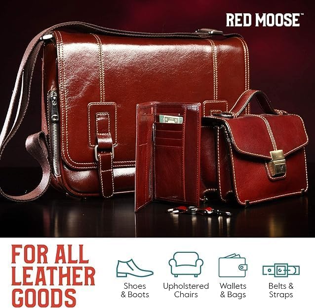 RED MOOSE Boots and Shoe Cream - Shoe Polish Kit for Leather - Shoes Shine - Made in the USA