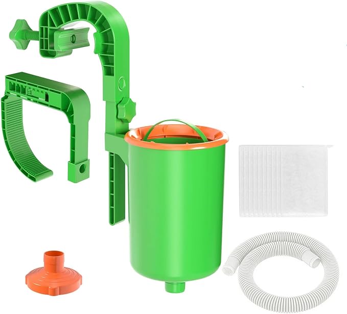 Above Ground Pool Skimmer, Adjustable Floating Pool Filter, above ground pool accessories for Inflatable Collar, Wall Mount &Floating Pool Surface Skimmer for Leaves,Auto Skimming Pool Surface Debris