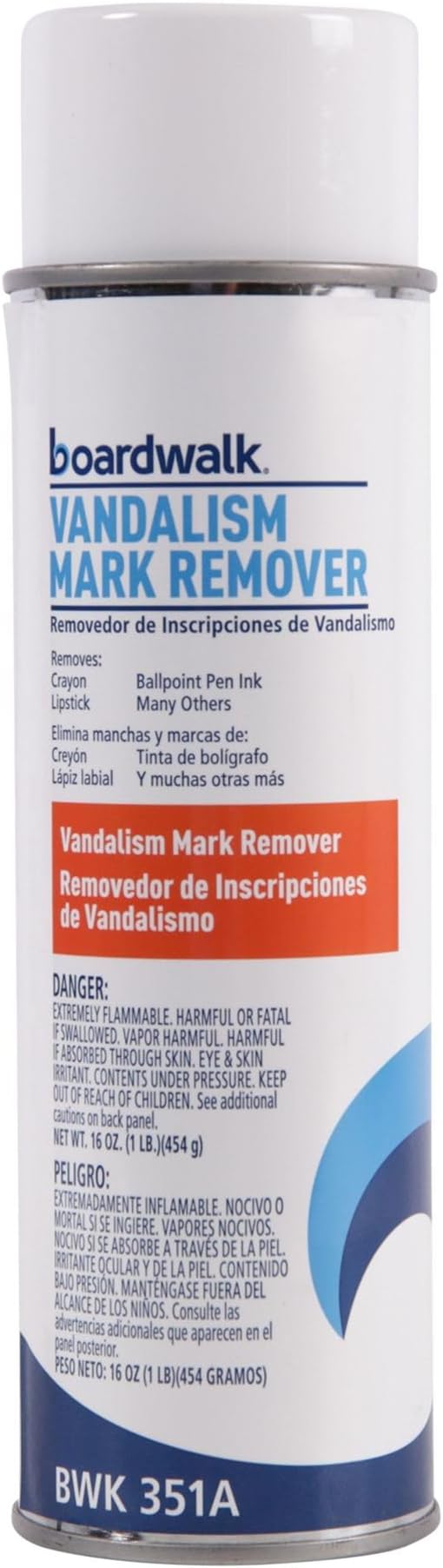 Boardwalk Vandalism Mark Remover, 16 oz Aerosol Spray, 12/Carton