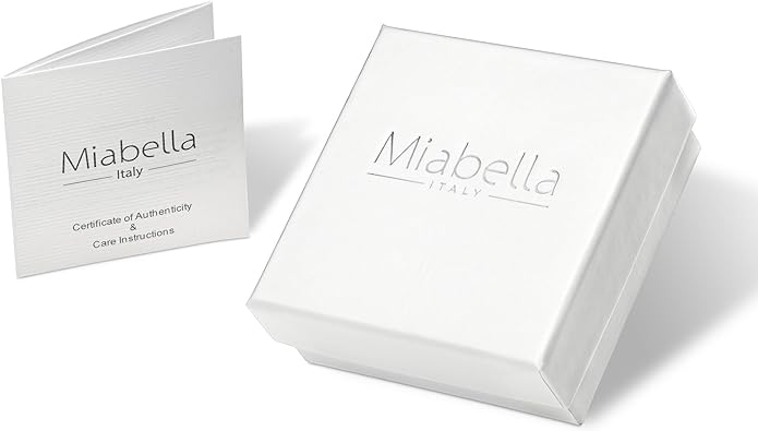 Miabella 925 Sterling Silver Italian 4mm Mesh Link Chain Necklace for Women, Made in Italy