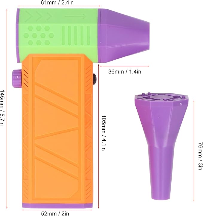 Handheld Air Blower Cordless Electric Duster Rechargeable High Speed Stepless Speed Adjustment Type C Fast Charging for Car Computer Keyboard Cleaning