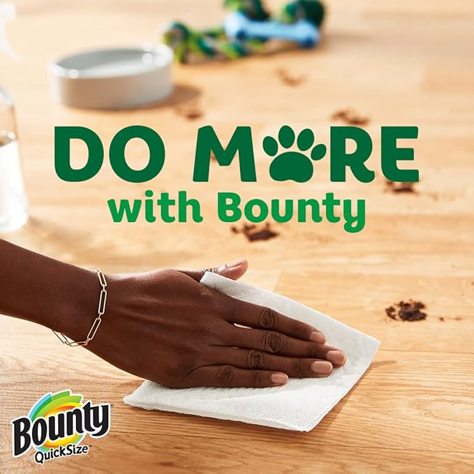 Bounty Select-A-Size Paper Towels, 6 Double Plus Rolls, White, 113 Sheets Per Roll