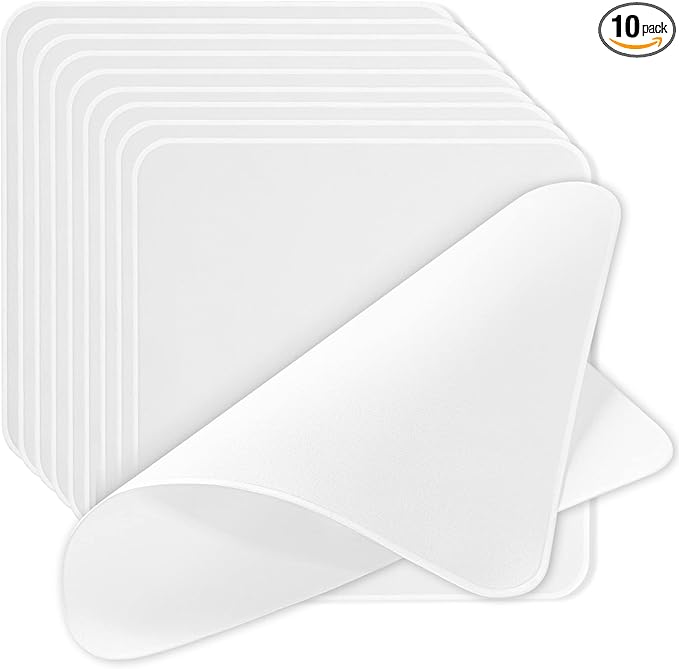 AAwipes Polishing Cloths 10 Packs (6.3" X 6.3", White, 320GSM, Superfine) Compatible with Apple iPhone, iPad, MacBook, iWatch, Soft & Nonabrasive 2-Layer Microfiber Cleaning Cloths (X3603)