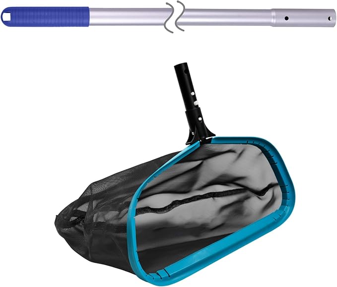 POOLWHALE Pool Skimmer Net with 10ft Pool Pole