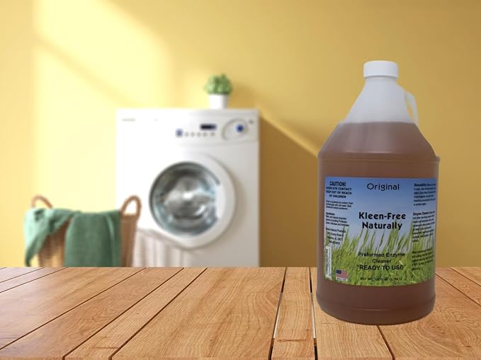 Naturally Preformed Enzyme Cleaner, Enzyme Solution, Multi-Purpose Cleaner, Laundry Additive and More - Ready to Use - Orginal Scent - 128oz (1 Gallon) - Pack of 2
