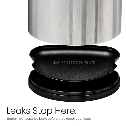 Home Zone Living 16 Gallon Motion Sensor Trash Can with Automatic Lid | Stainless Steel with Touch Control Lid, Hands-Free Operation for Kitchens, Flat Back Semi-Round Shape, Silver