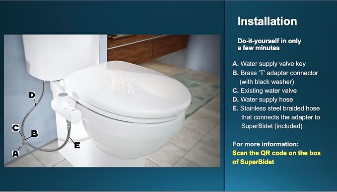 – Quality bidet attachment, elegant design | Dual nozzle for front and rear fresh water wash. Non-electric and retractable sprayers. Ultra-slim and easy to fit.